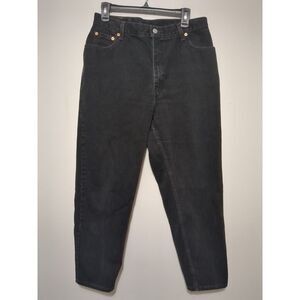 Levi's 550 Relaxed Fit Tapered Leg Womens Size 16 Reg S Black‎ Jeans